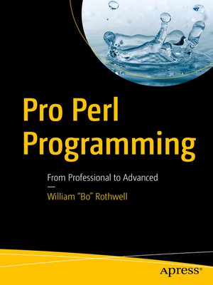 cover image of Pro Perl Programming